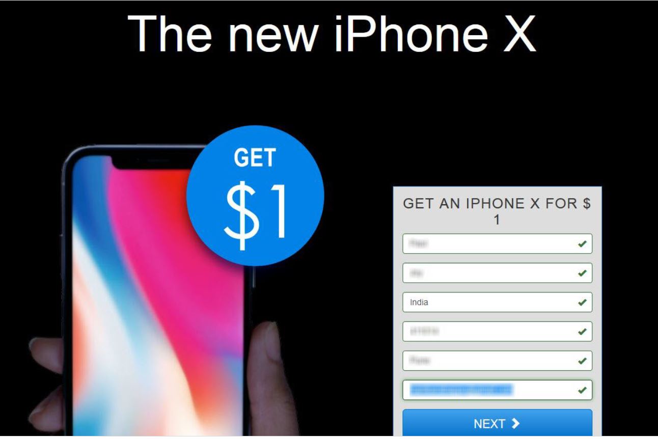 free iphone scam