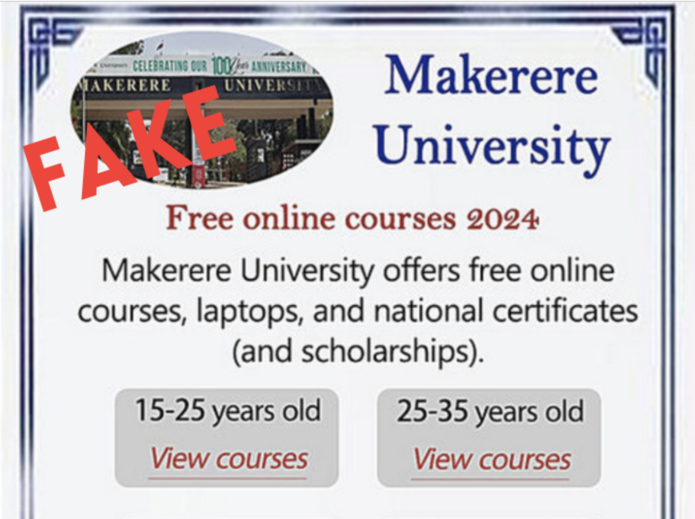 fakeonlinecourses
